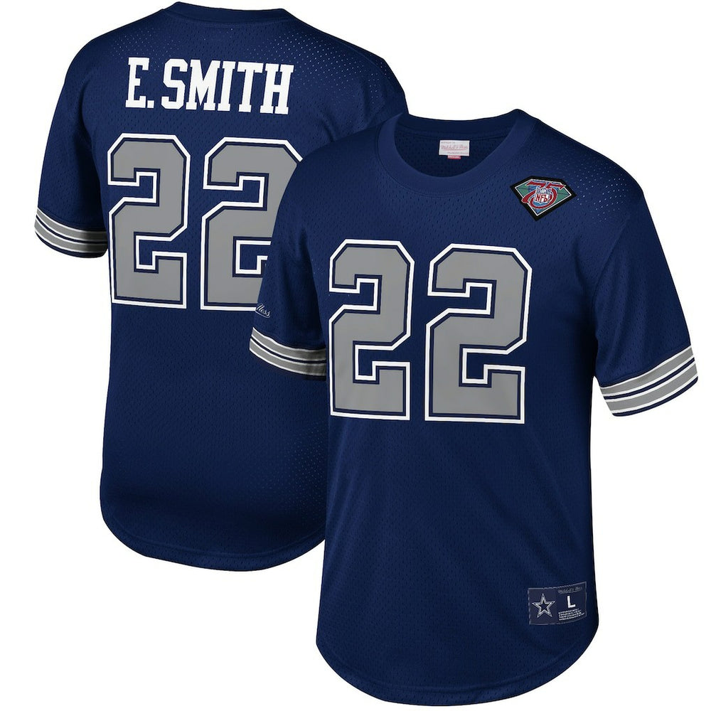 Emmitt Smith Retired Player Name & Number Mesh Top - Dallas Cowboys Tops