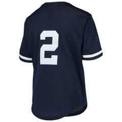Navy Derek Jeter New York Yankees Mitchell & Ness Youth Cooperstown Collection Mesh Batting Practice Jersey