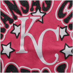 Pink Kansas City Royals New Era Girls Youth Jersey Stars V-Neck T-Shirt