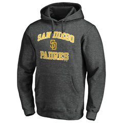 Charcoal San Diego Padres Heart and Soul Pullover Hoodie
