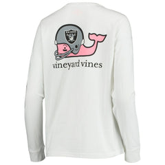 Vineyard Vines Women's Helmet Long Sleeve T-Shirt - Las Vegas Raiders T-shirts