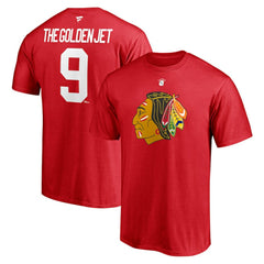 NHL Bobby Hull Chicago Blackhawks Fanatics Authentic Stack Retired Player Nickname & Number T-Shirt