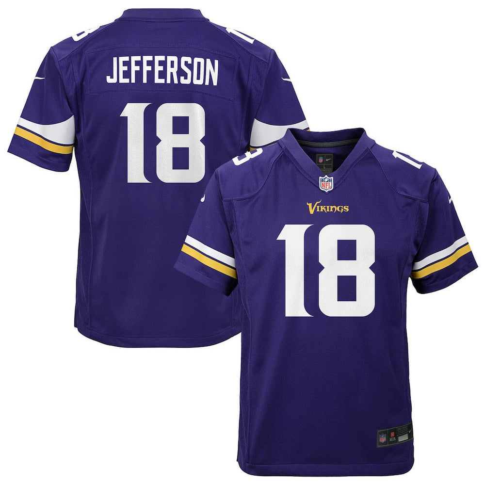 Justin Jefferson Youth Game Jersey - Minnesota Vikings Jerseys