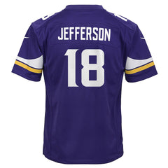 Justin Jefferson Youth Game Jersey - Minnesota Vikings Jerseys