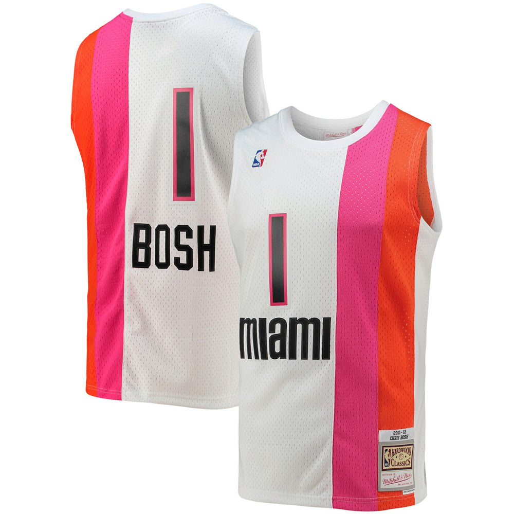 Mitchell & Ness Chris Bosh Miami Heat 2011/12 Hardwood Classics Swingman Jersey
