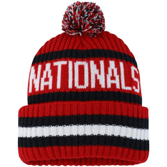 Red Washington Nationals '47 Bering Cuffed Knit Hat with Pom
