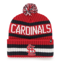 Red St. Louis Cardinals '47 Bering Cuffed Knit Hat with Pom