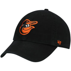 Black Baltimore Orioles '47 Youth Team Logo Clean Up Adjustable Hat