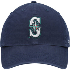 Navy Seattle Mariners '47 Youth Team Logo Clean Up Adjustable Hat