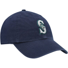 Navy Seattle Mariners '47 Youth Team Logo Clean Up Adjustable Hat