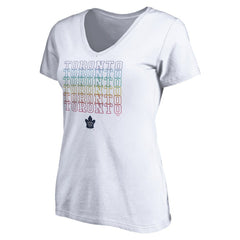 NHL Toronto Maple Leafs Women's City Pride V-Neck T-Shirt