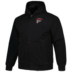 Dunbrooke Big & Tall Dakota Canvas Hoodie Full-Zip Jacket - Atlanta Falcons Hoodies