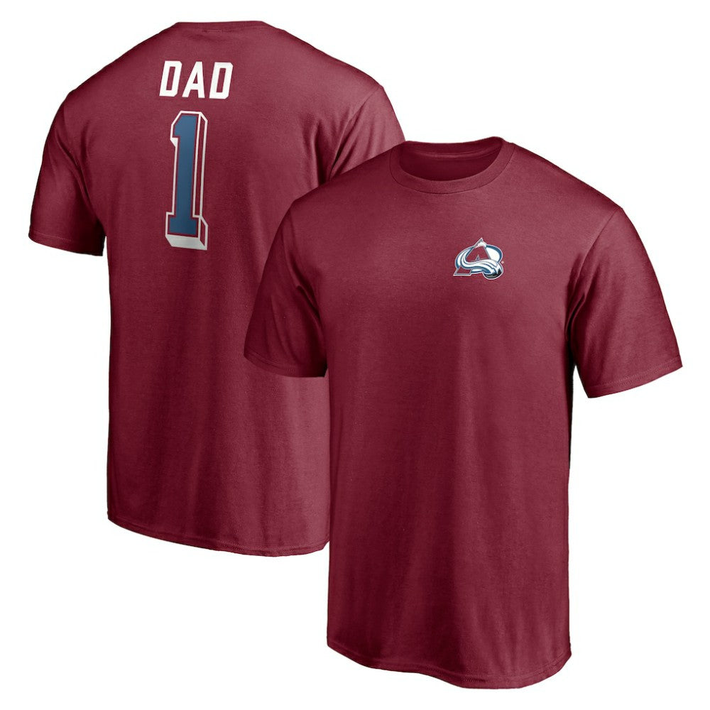 NHL Colorado Avalanche Number One Dad Logo T-Shirt