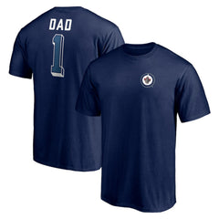 NHL Winnipeg Jets Number One Dad Logo T-Shirt