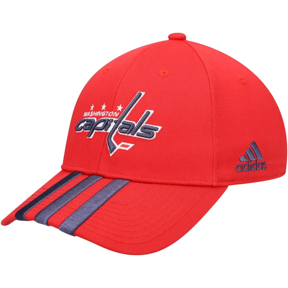 NHL Washington Capitals adidas Locker Room Three Stripe Adjustable Hat
