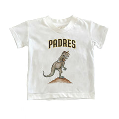White San Diego Padres Tiny Turnip Youth TT Rex T-Shirt