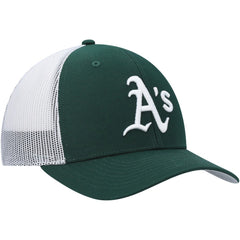 Green/White Athletics '47 Primary Logo Trucker Snapback Hat