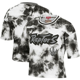 Mitchell & Ness Toronto Raptors Women's Hardwood Classics Tie-Dye Cropped T-Shirt