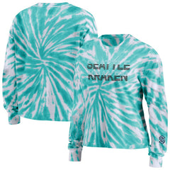 NHL Seattle Kraken WEAR by Erin Andrews Women's Tie-Dye Long Sleeve T-Shirt