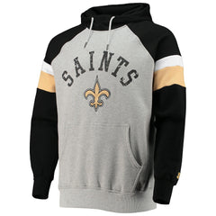 Starter Home Run Raglan Pullover Hoodie - New Orleans Saints Hoodies