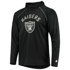 Starter Raglan Long Sleeve Hoodie T-Shirt - Las Vegas Raiders Hoodies