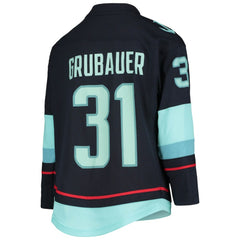 NHL Philipp Grubauer Seattle Kraken Youth Home Replica Player Jersey