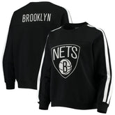 Brooklyn Nets The Wild Collective Women's Perforated Logo Pullover Sweatshirt
