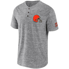 NFL x Darius Rucker Collection Slub Henley T-Shirt - Cleveland Browns T-shirts