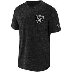 NFL x Darius Rucker Collection Slub Henley T-Shirt - Las Vegas Raiders T-shirts
