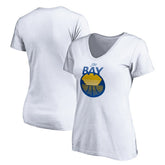 Golden State Warriors Women's The Bay Logo V-Neck T-Shirt sale
