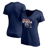 NHL Edmonton Oilers Women's Battle of the North V-Neck T-Shirt