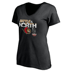 NHL Ottawa Senators Women's Battle of the North V-Neck T-Shirt