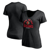 NHL Ottawa Senators Women's Hail to the North V-Neck T-Shirt
