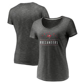Women's League Leader Space Dye V-Neck T-Shirt - Tampa Bay Buccaneers T-shirts