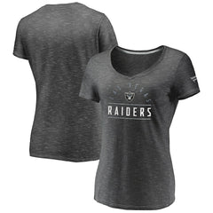 Women's League Leader Space Dye V-Neck T-Shirt - Las Vegas Raiders T-shirts