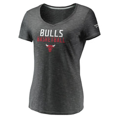 Fanatics Chicago Bulls Women's Double-Fade Space-Dye V-Neck T-Shirt sale