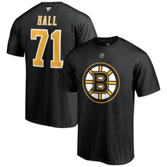 NHL Taylor Hall Boston Bruins Fanatics Authentic Stack Name & Number T-Shirt
