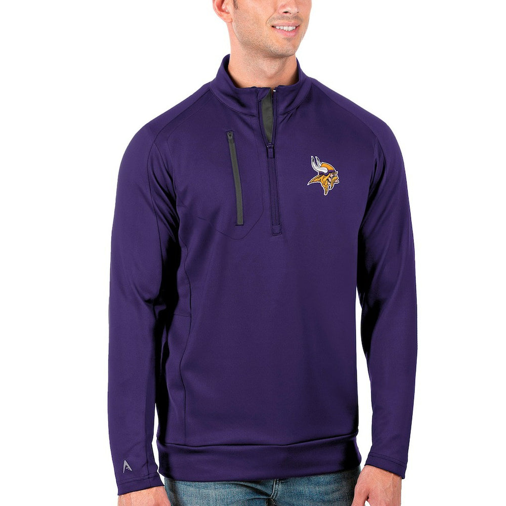 Antigua Generation Quarter-Zip Pullover Jacket - Minnesota Vikings Pullover