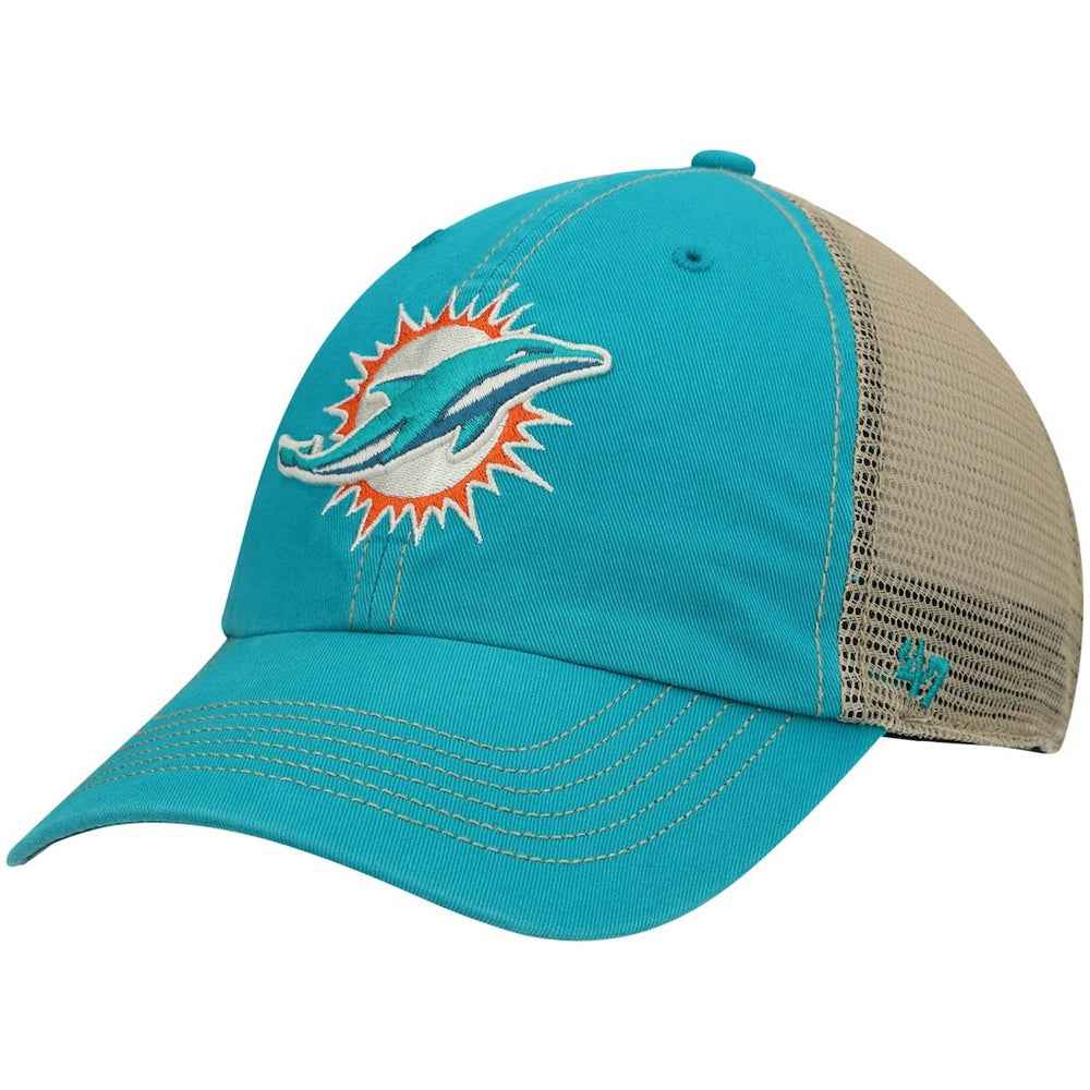 '47 Trawler Trucker Clean Up Snapback Hat - Miami Dolphins Hats