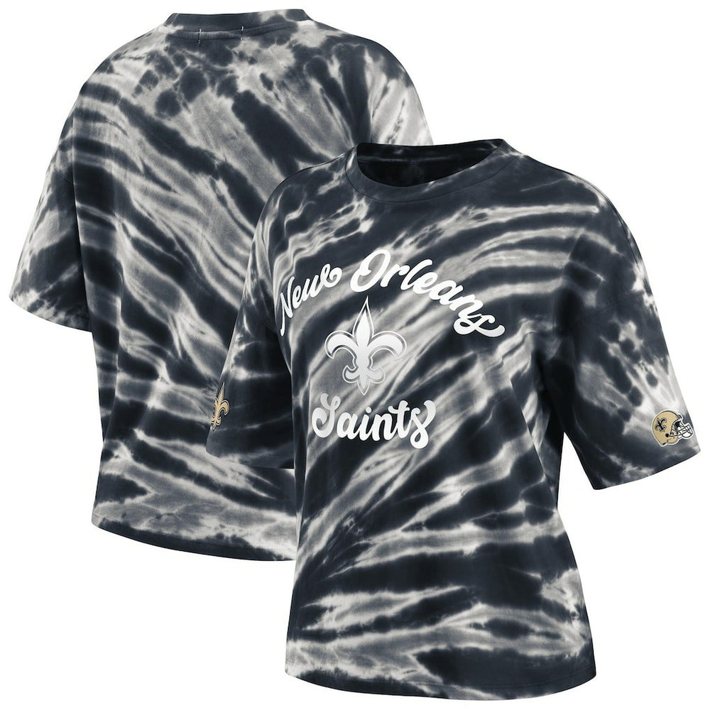 WEAR by Erin Andrews Women's Tie-Dye T-Shirt - New Orleans Saints T-shirts