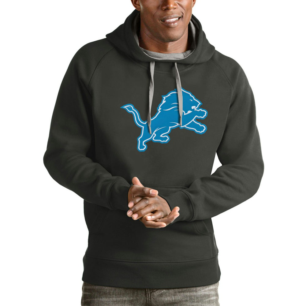 Antigua Victory Pullover Hoodie - Detroit Lions Hoodies