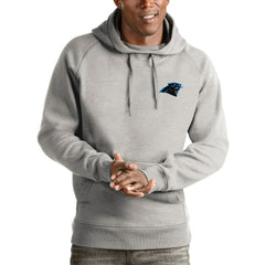 Antigua Logo Victory Pullover Hoodie - Carolina Panthers Hoodies