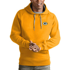 Antigua Logo Victory Pullover Hoodie - Green Bay Packers Hoodies