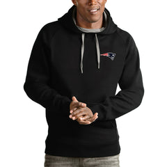 Antigua Logo Victory Pullover Hoodie - New England Patriots Hoodies