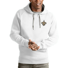 Antigua Logo Victory Pullover Hoodie - New Orleans Saints Hoodies