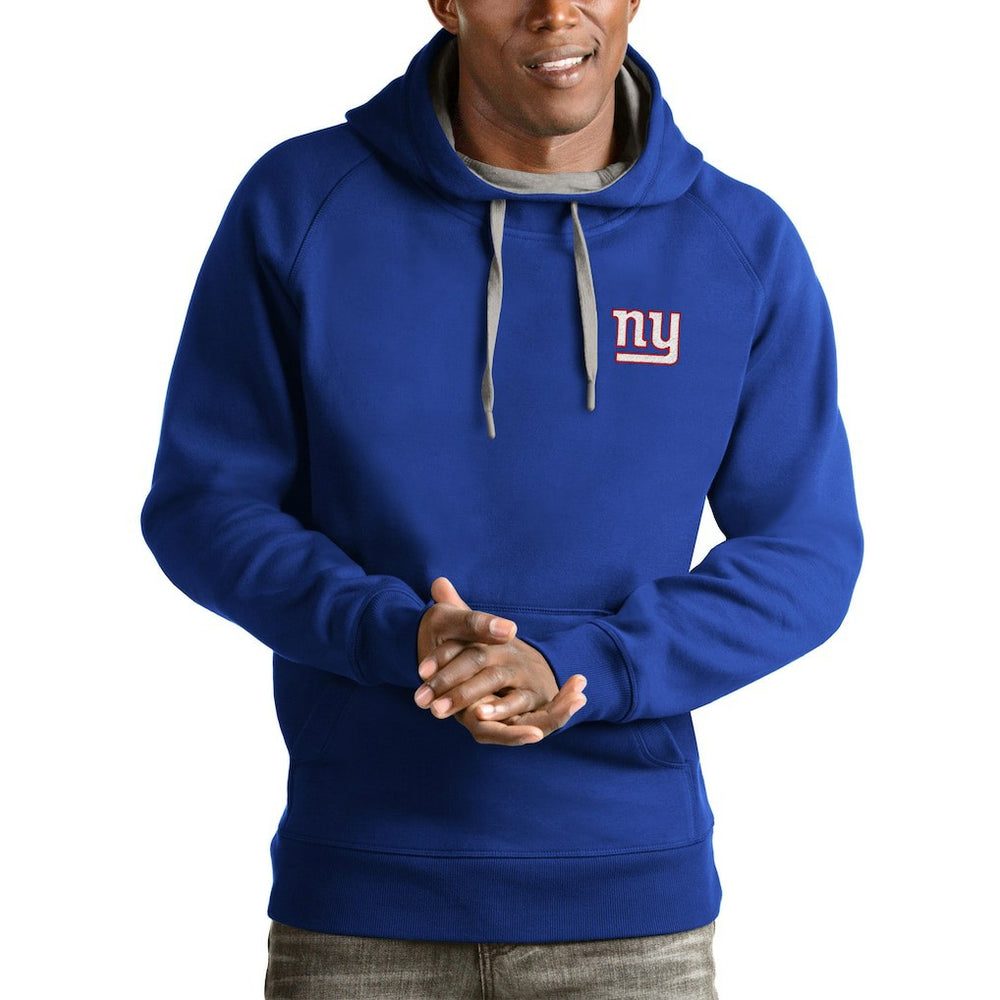 Antigua Logo Victory Pullover Hoodie - New York Giants Hoodies