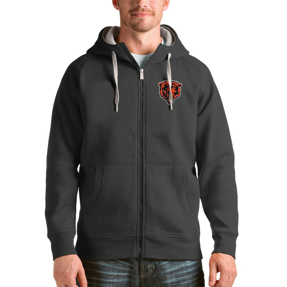 Antigua Victory Full-Zip Hoodie - Chicago Bears Hoodies