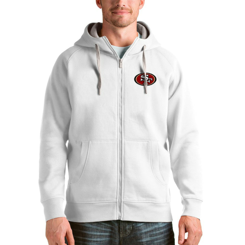 Antigua Victory Full-Zip Hoodie - San Francisco 49ers Hoodies