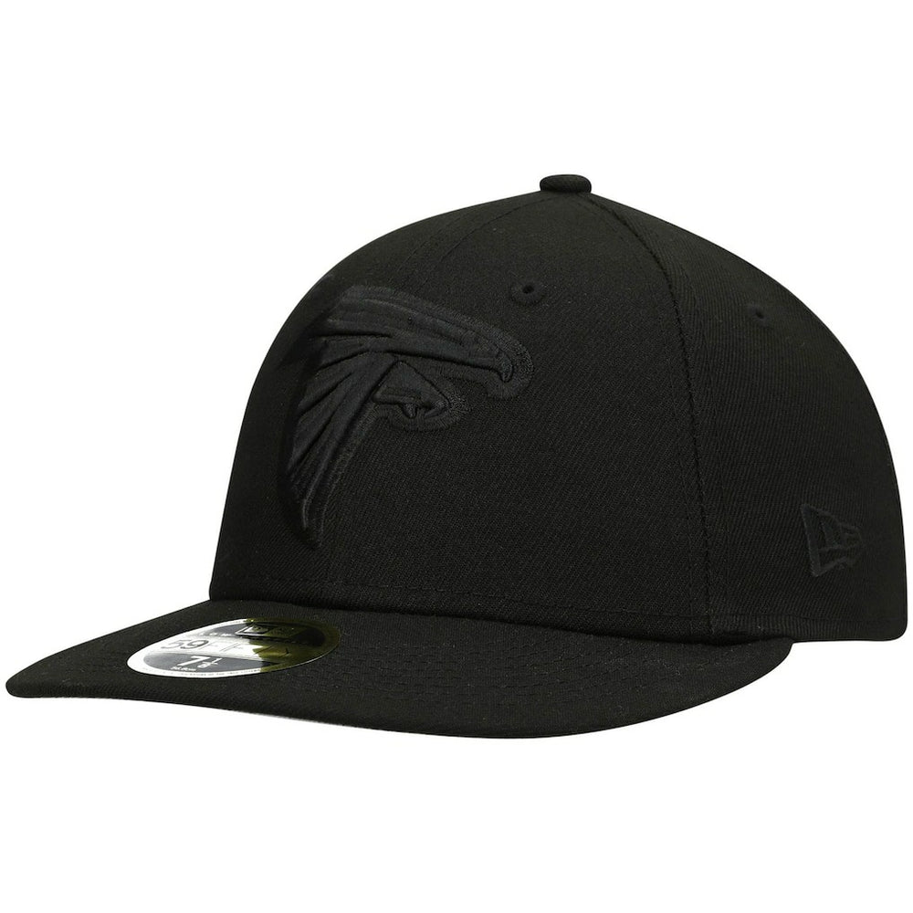 Black on Black Low Profile 59FIFTY II Fitted Hat - Atlanta Falcons Hats