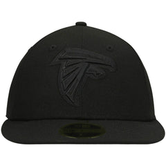 Black on Black Low Profile 59FIFTY II Fitted Hat - Atlanta Falcons Hats